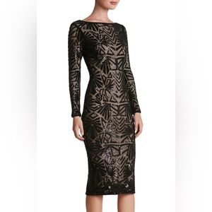 Emery Long Sleeve Sequin Cocktail Dress